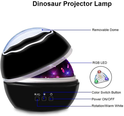 TrendySwiss Dinosaurier-Projektorlampe