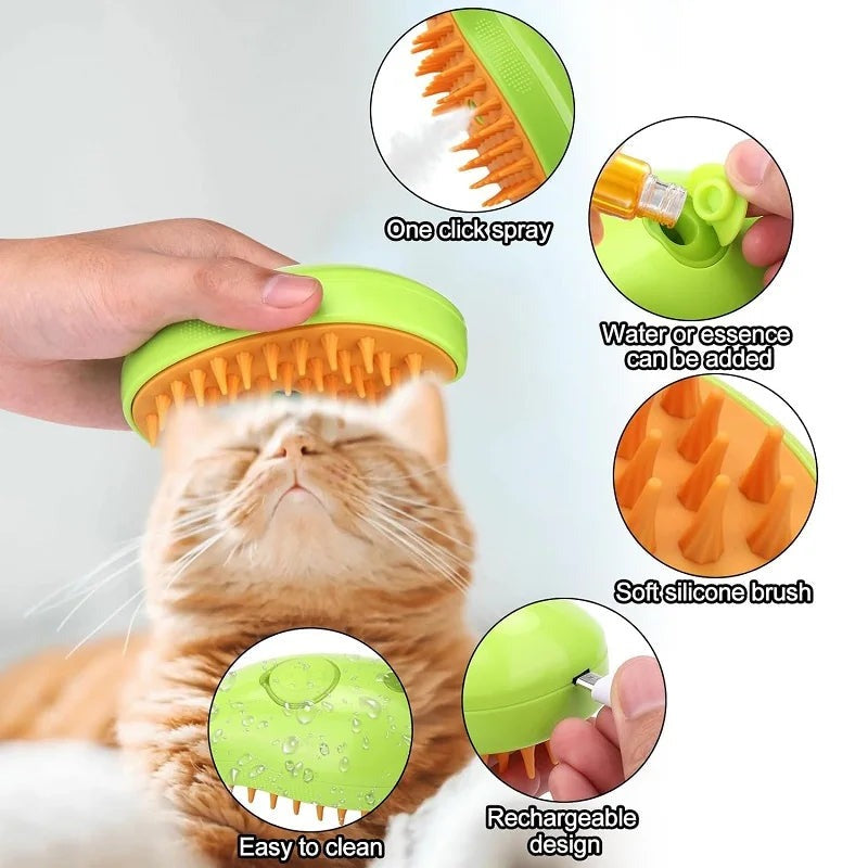 TrendySwiss Katzenbürste – 3-in-1 